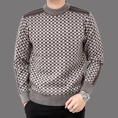 Warm Pullover Men Slim Fit Classic Sweaters