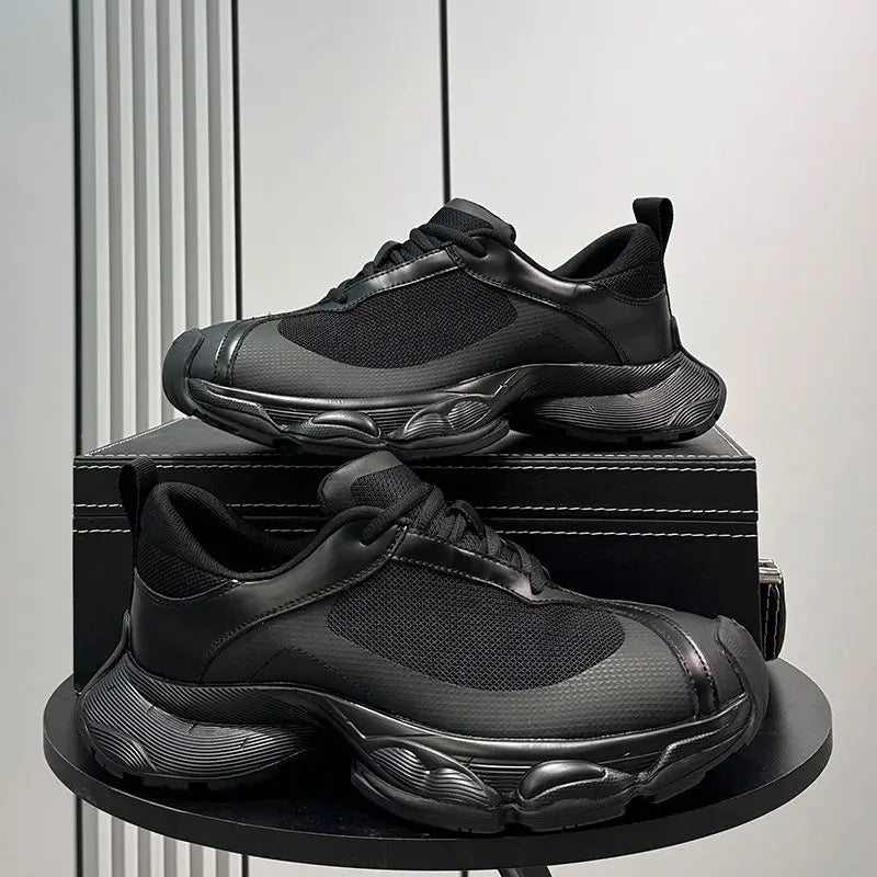 Thick Platform Mesh Upper Breathable Sports Shoes for Men Cheap Liquidation Running Original Fashion Designer Man Casual Sneaker