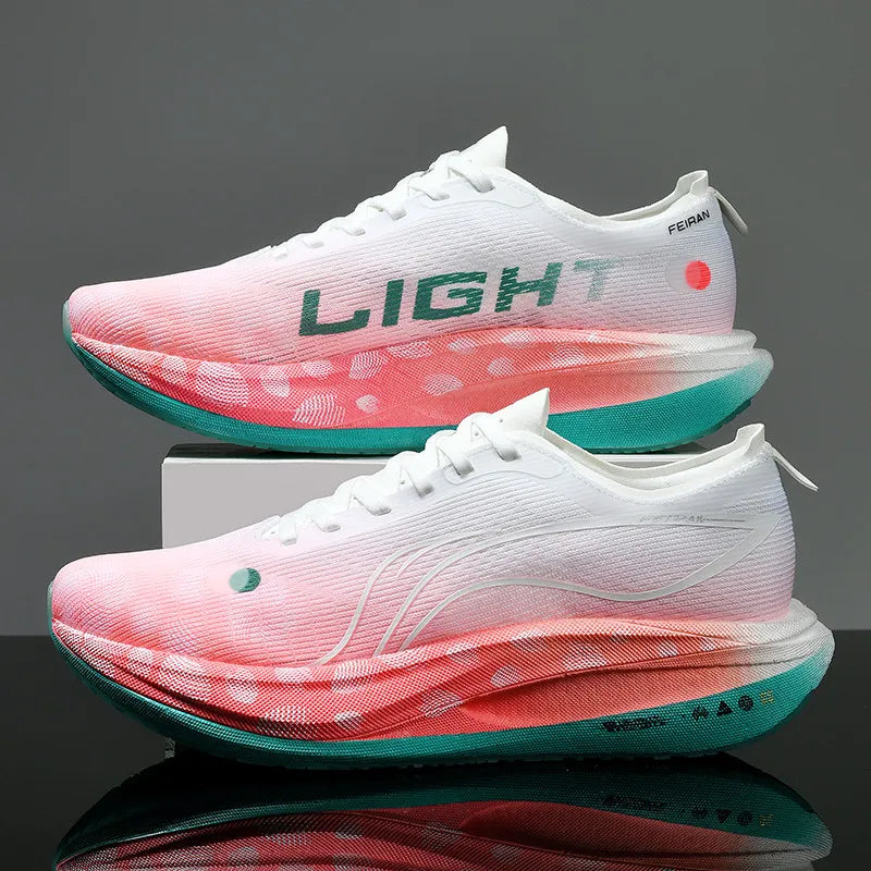 Men's Shoes Fashion Casual Breathable Mesh Surface Carbon Plate Rubber Outsole Red Rabbit Limited Sports Shoes