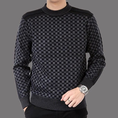 Warm Pullover Men Slim Fit Classic Sweaters