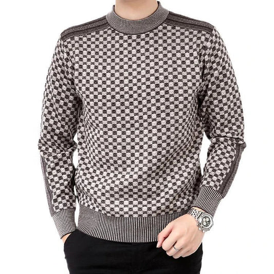 Warm Pullover Men Slim Fit Classic Sweaters
