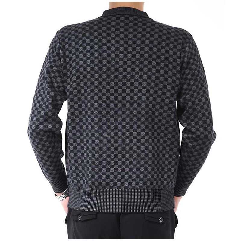 Warm Pullover Men Slim Fit Classic Sweaters