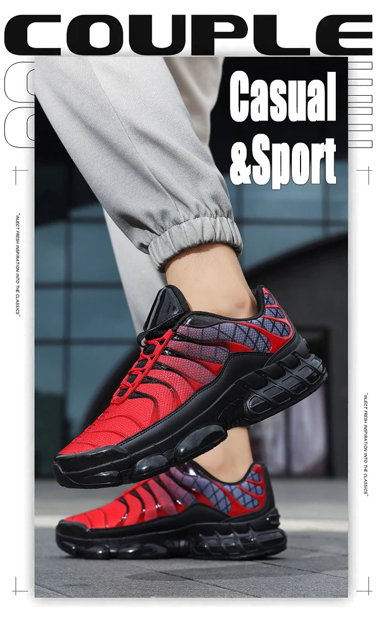 Men's Breathable Fashion Casual Shoes Male Outdoor Sports Sneakers with Air Cushion Soft Sole Running Shoes