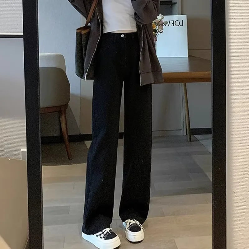 Slim Jeans For Women  Casual Loose Thin Floor Pants Wide Leg Pants Trendy Pants