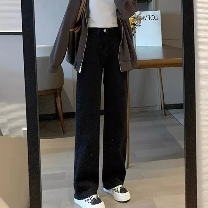 Slim Jeans For Women  Casual Loose Thin Floor Pants Wide Leg Pants Trendy Pants