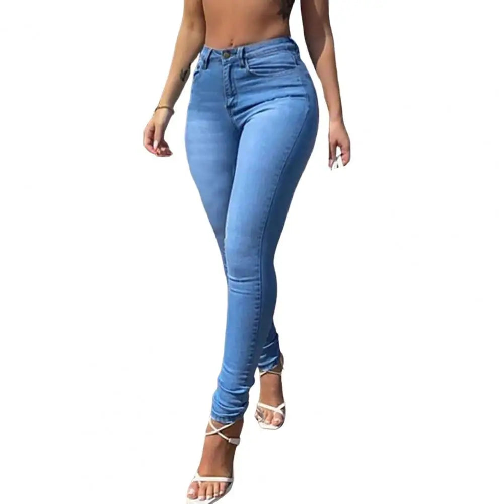 Women Denim Pants Skinny Jeans For Woman 90s High Waist