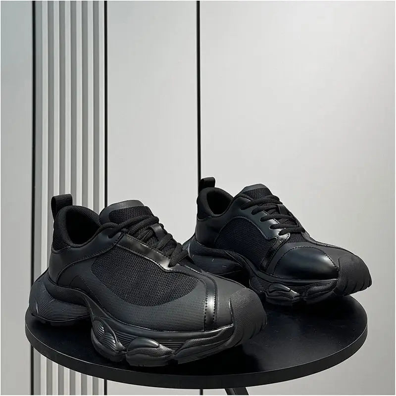 Thick Platform Mesh Upper Breathable Sports Shoes for Men Cheap Liquidation Running Original Fashion Designer Man Casual Sneaker