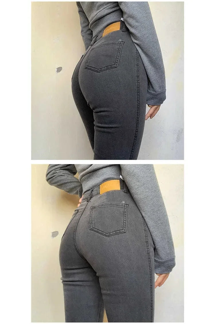 Women's Stretch Jeans Slim Fashion  Pencil Pants