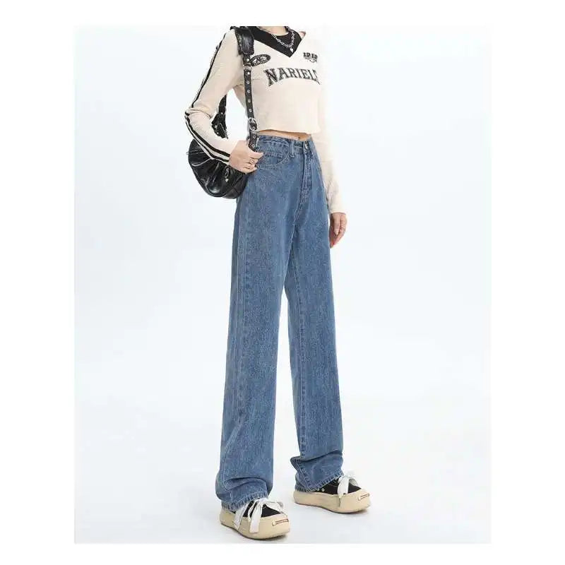 Slim Jeans For Women  Casual Loose Thin Floor Pants Wide Leg Pants Trendy Pants