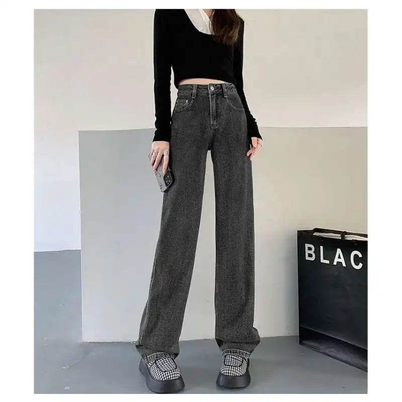 Slim Jeans For Women  Casual Loose Thin Floor Pants Wide Leg Pants Trendy Pants