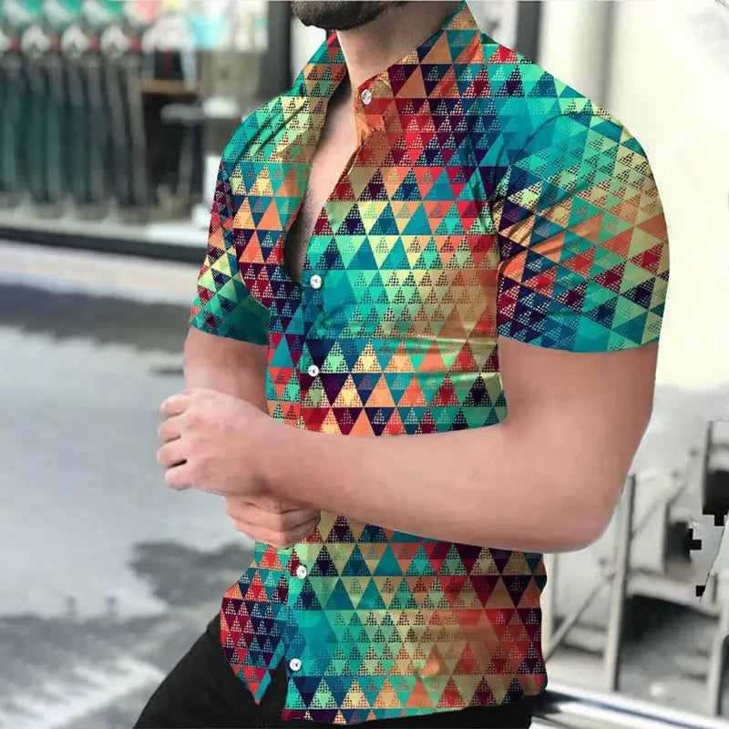 Unisex 2023 Breathable Hawaiian Shirts Baroque French Men's Shirts 3D Printi High Fashion Street Loose Men's Streetwear Shirts