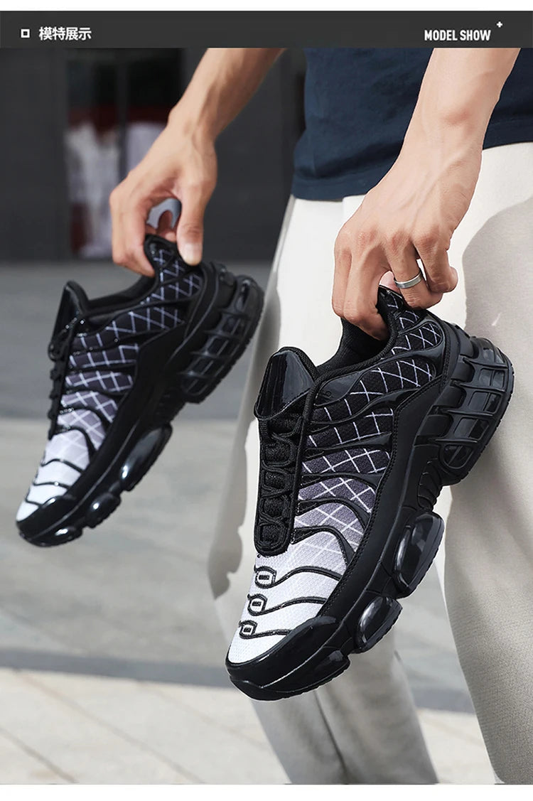 Men's Breathable Fashion Casual Shoes Male Outdoor Sports Sneakers with Air Cushion Soft Sole Running Shoes