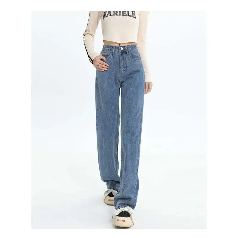 Slim Jeans For Women  Casual Loose Thin Floor Pants Wide Leg Pants Trendy Pants