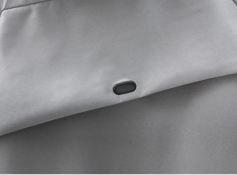 Outdoor Casual Jacket For Men Solid Color Long Windproof Hooded Coat High Quality Design Hot Casual Jacket For Men