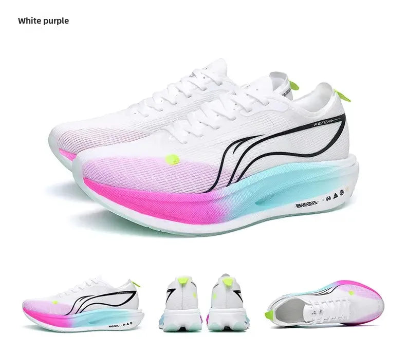 Men's Shoes Fashion Casual Breathable Mesh Surface Carbon Plate Rubber Outsole Red Rabbit Limited Sports Shoes