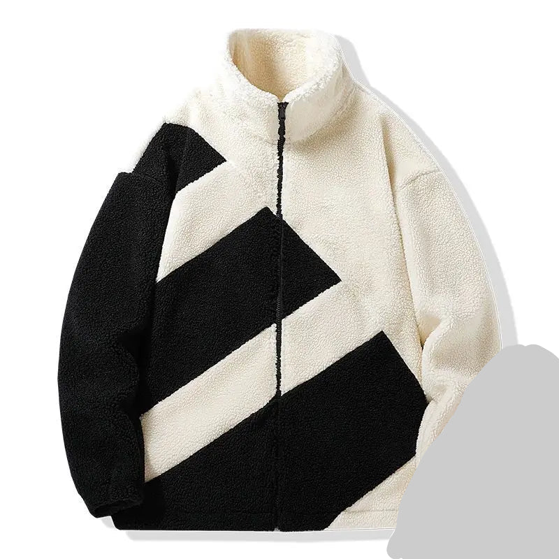 Jacket Male Gothic Hip-hop Trend Couple Coral High Quality Loose Casual Cotton-padded Jacket Coat