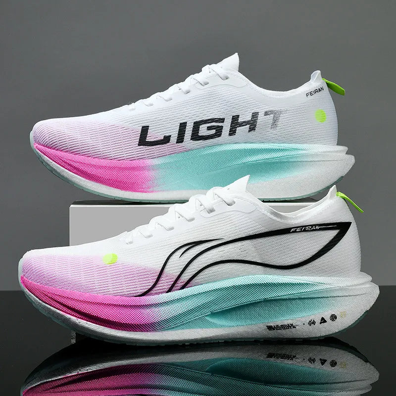 Men's Shoes Fashion Casual Breathable Mesh Surface Carbon Plate Rubber Outsole Red Rabbit Limited Sports Shoes