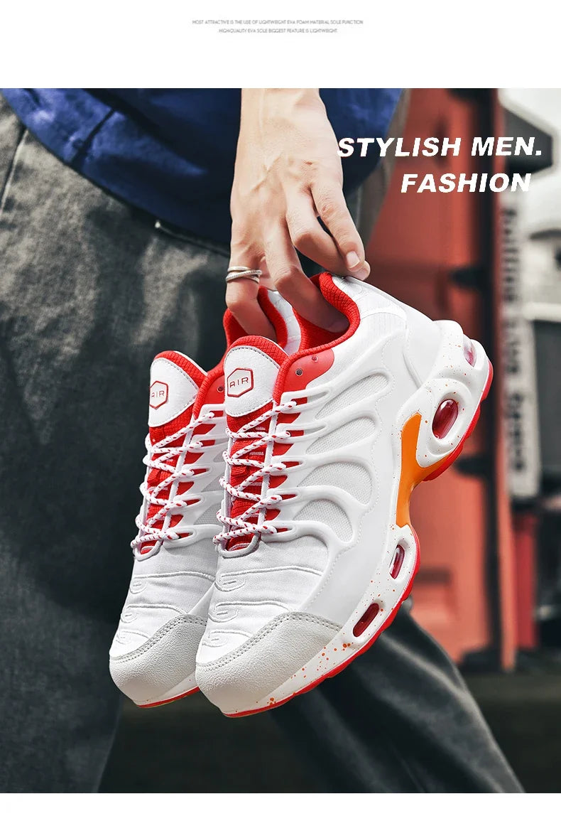 New Men's Air Cushion Shoes Designer Footwear Luxury Shoes Male Fitness Jogging Sneakers