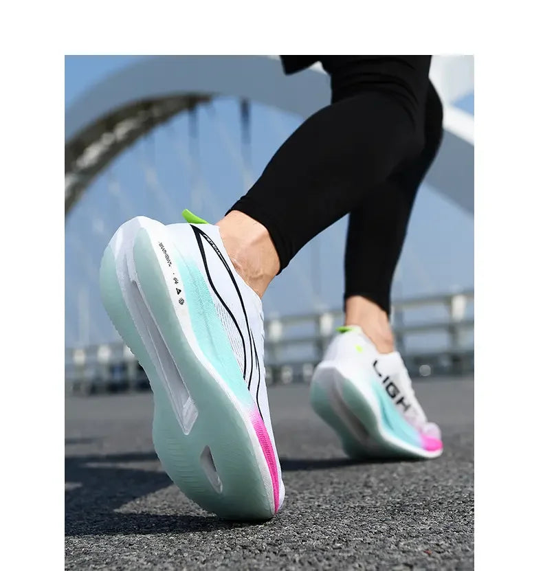 Men's Shoes Fashion Casual Breathable Mesh Surface Carbon Plate Rubber Outsole Red Rabbit Limited Sports Shoes