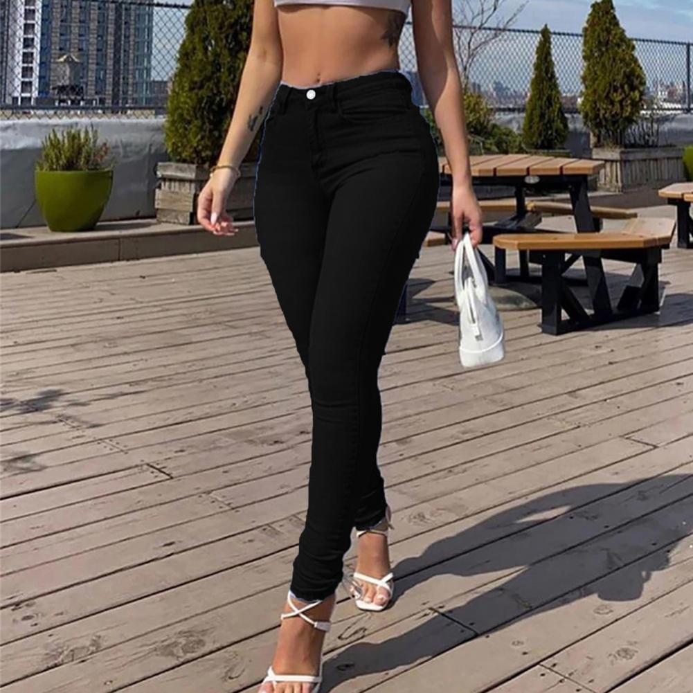 Women Denim Pants Skinny Jeans For Woman 90s High Waist
