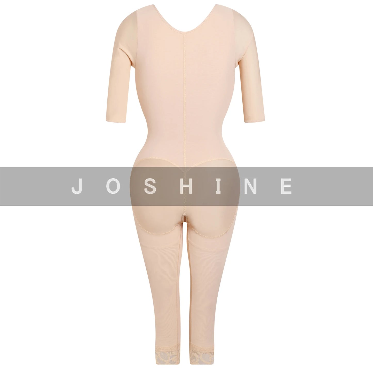 Full Body Support Arm Compression Girdle Women's Shapewear With Built In Bra Corset Slimming Sheath Flat Belly