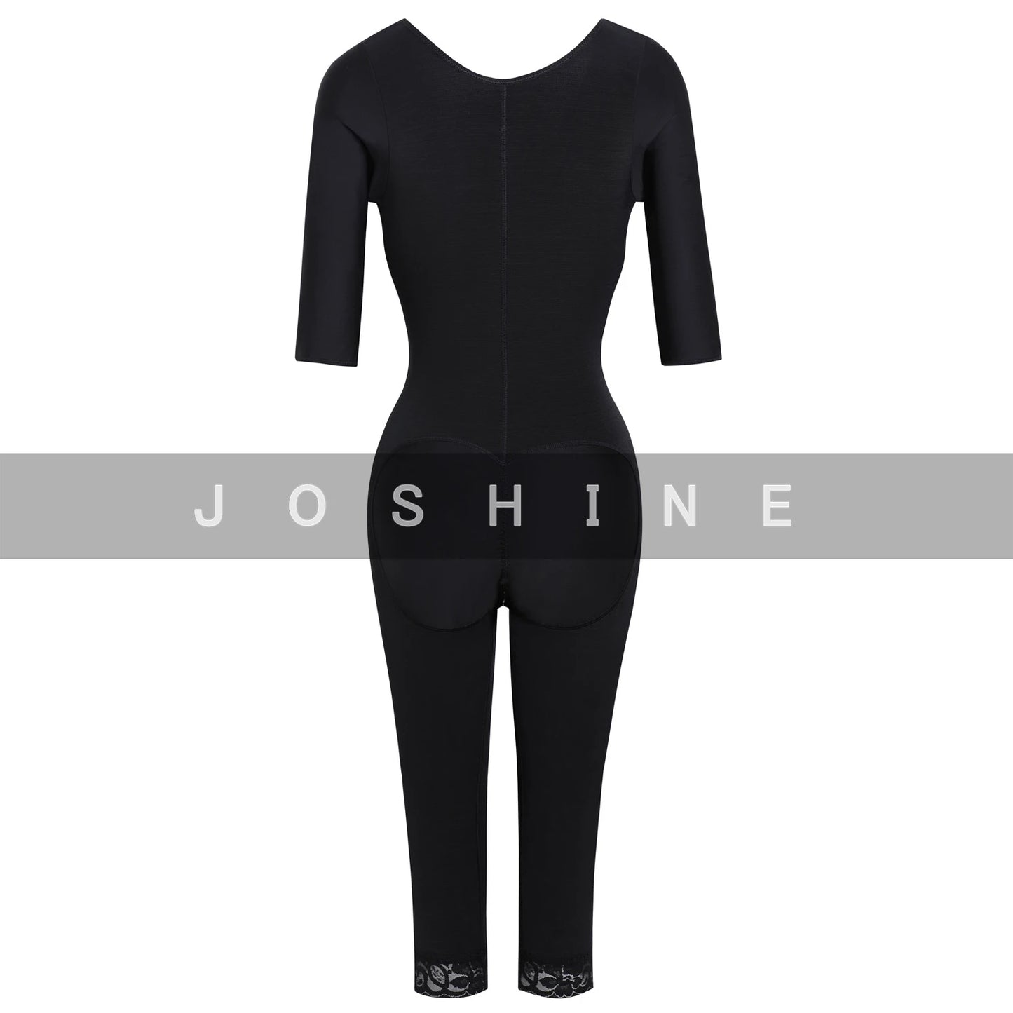 Full Body Support Arm Compression Girdle Women's Shapewear With Built In Bra Corset Slimming Sheath Flat Belly