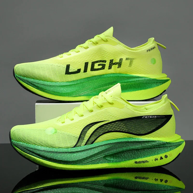 Men's Shoes Fashion Casual Breathable Mesh Surface Carbon Plate Rubber Outsole Red Rabbit Limited Sports Shoes