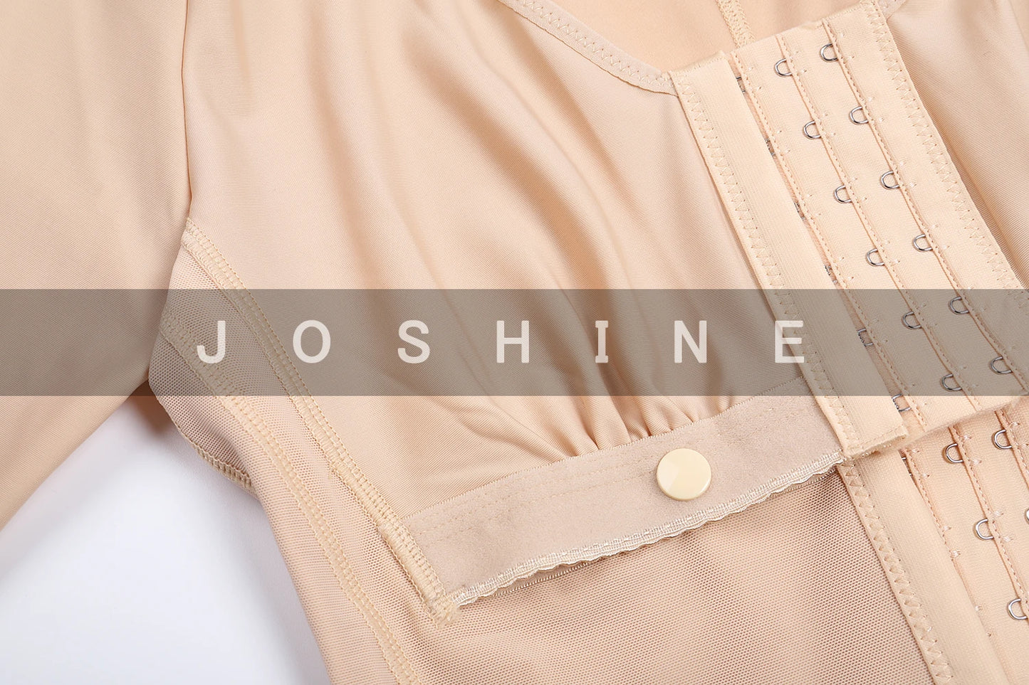 Full Body Support Arm Compression Girdle Women's Shapewear With Built In Bra Corset Slimming Sheath Flat Belly