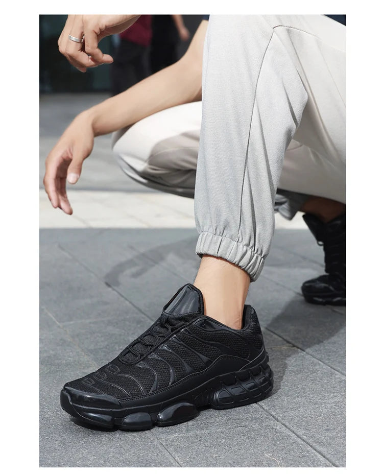 Men's Breathable Fashion Casual Shoes Male Outdoor Sports Sneakers with Air Cushion Soft Sole Running Shoes