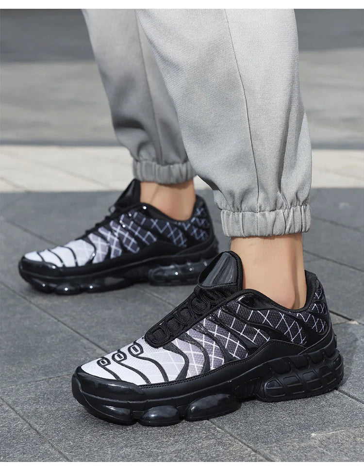 Men's Breathable Fashion Casual Shoes Male Outdoor Sports Sneakers with Air Cushion Soft Sole Running Shoes