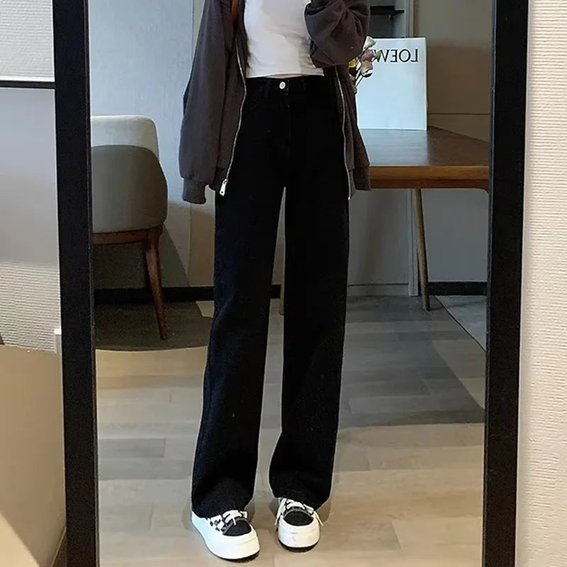 Slim Jeans For Women  Casual Loose Thin Floor Pants Wide Leg Pants Trendy Pants