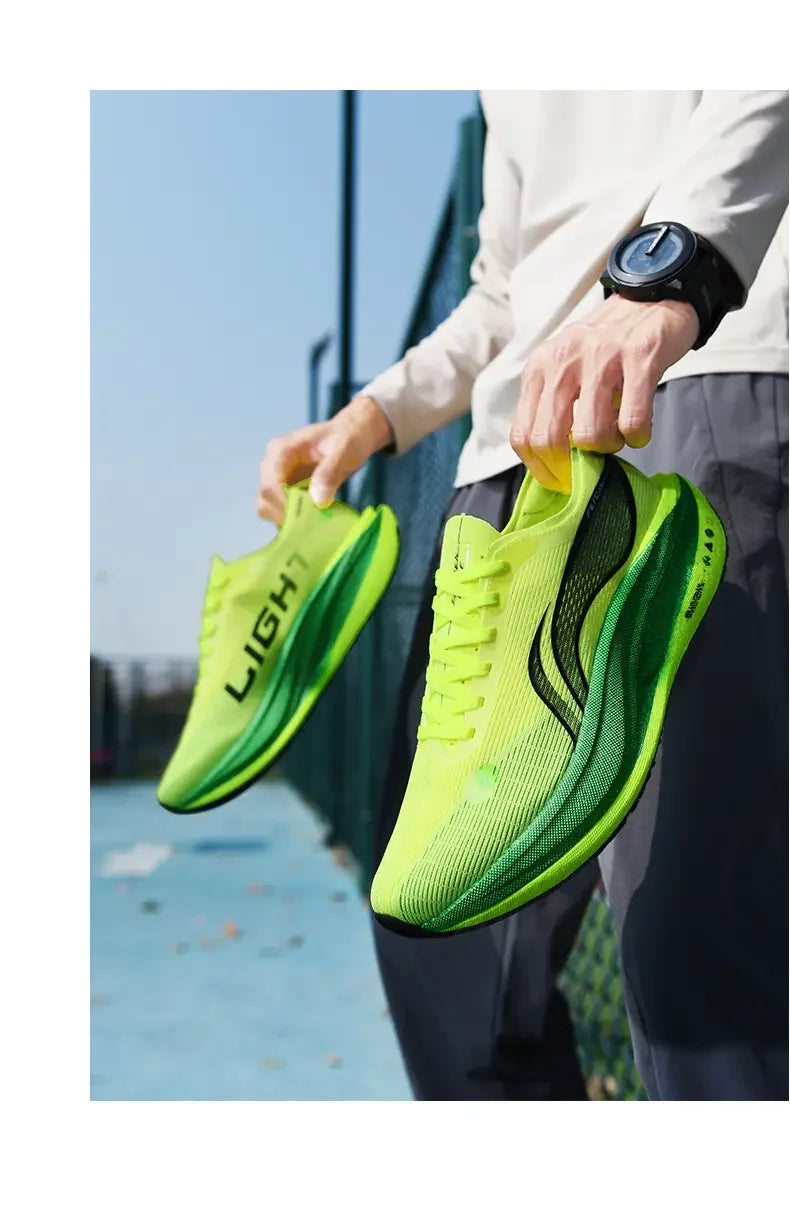 Men's Shoes Fashion Casual Breathable Mesh Surface Carbon Plate Rubber Outsole Red Rabbit Limited Sports Shoes