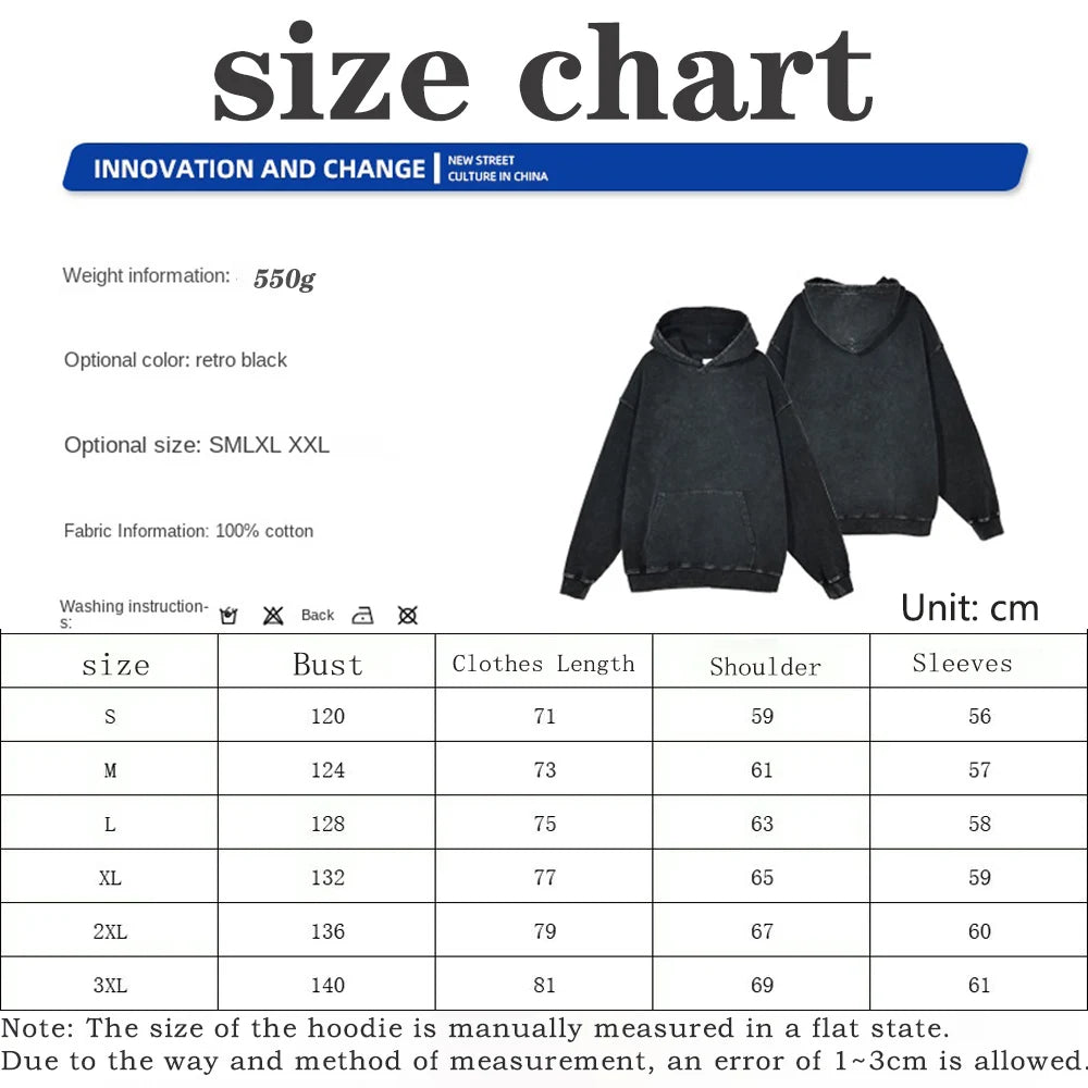 Anime Cyberpunk: Edgerunners Washed Hoodies Printed Casual Men Contains Cotton High Quality Fashion Loose Pullover Unisex