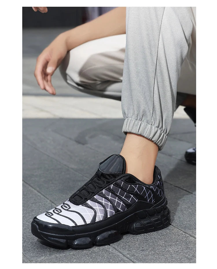 Men's Breathable Fashion Casual Shoes Male Outdoor Sports Sneakers with Air Cushion Soft Sole Running Shoes
