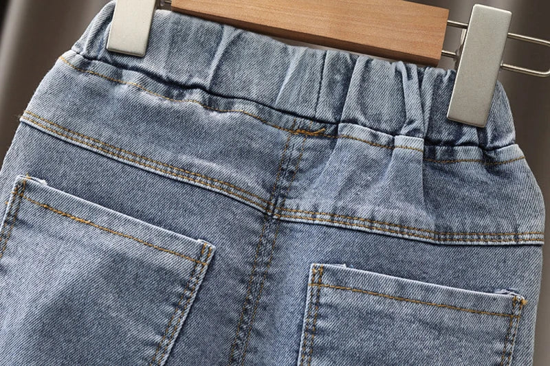 Kids Baby Girls Casual Clothes Jeans Trousers Toddler Infant  Clothing Pants Children Bottoms 1 2 3 4 5 6 7 Years