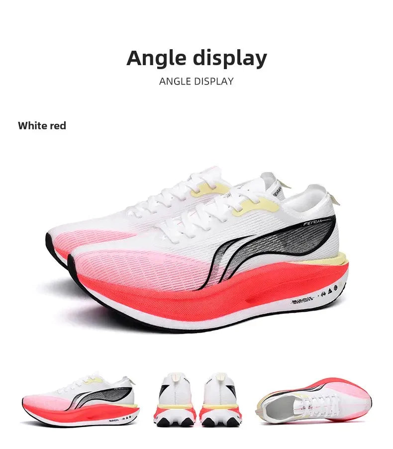 Men's Shoes Fashion Casual Breathable Mesh Surface Carbon Plate Rubber Outsole Red Rabbit Limited Sports Shoes